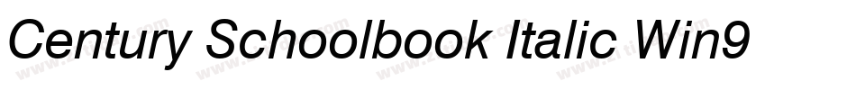 Century Schoolbook Italic Win95BT(1)字体转换